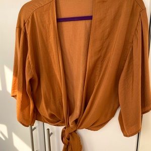 Rust Tye Front Kimono